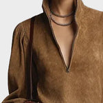 Georgette : robe mini à col roulé, vue détaillée