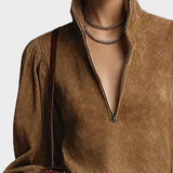 Georgette : robe mini à col roulé, vue détaillée