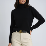 Clarrise Pull à Col Roulé Chaud Femme – Maille Douce avec Col Haut & Coupe Classique Intemporelle
