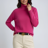 Clarrise Pull à Col Roulé Chaud Femme – Maille Douce avec Col Haut & Coupe Classique Intemporelle