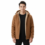 Norlan Veste Polaire Homme avec Capuche – Manteau Chaud Léger à Poches Zippées Hiver