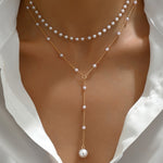 Eugenia, collier en perles de nacre - détail du bijou