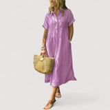 Rea™ | Robe chemise à rayures