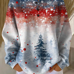 Alix - Pull de Noël bleu clair à sapin - vue d'ensemble