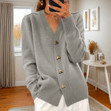 Lana Gilet Femme en Maille – Cardigan Sans Manches en Tissu Doux & Luxueux pour Toutes Saisons