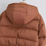 Vina Veste Courte Femme Matelassée à Capuche – Coupe Moderne & Confort Chaleureux