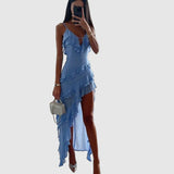 Felize Robe Femme Confort – Robe Unie Mi-Longue Décontractée, Souple et Respirante