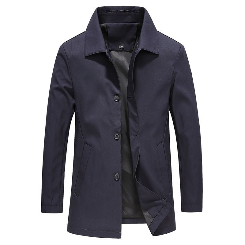 Matt Manteau Homme Mi-Long – Élégant, Coupe Moderne & Col à Revers Classique