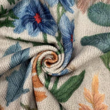 Bérangère - Gilet à motif floral botanique - gros plan