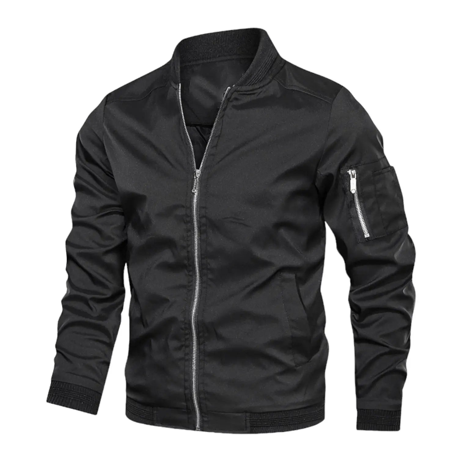 Zenio Bomber Homme Essensio – Veste Légère Déperlante avec Zip & Finitions Côtelées
