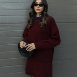 Lucie Ensemble Femme – Ensemble Automnal Doux en Laine Confortable & Élégant