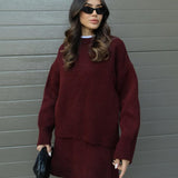 Lucie Ensemble Femme – Ensemble Automnal Doux en Laine Confortable & Élégant