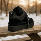 Maggie Pantoufles Femme Hiver – Doublure Chaude, Semelle Épaisse & Style Urbain Cosy