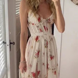 Emery Robe Midi Femme – Élégante Robe en Dentelle Florale pour Soirée & Mariage Chic