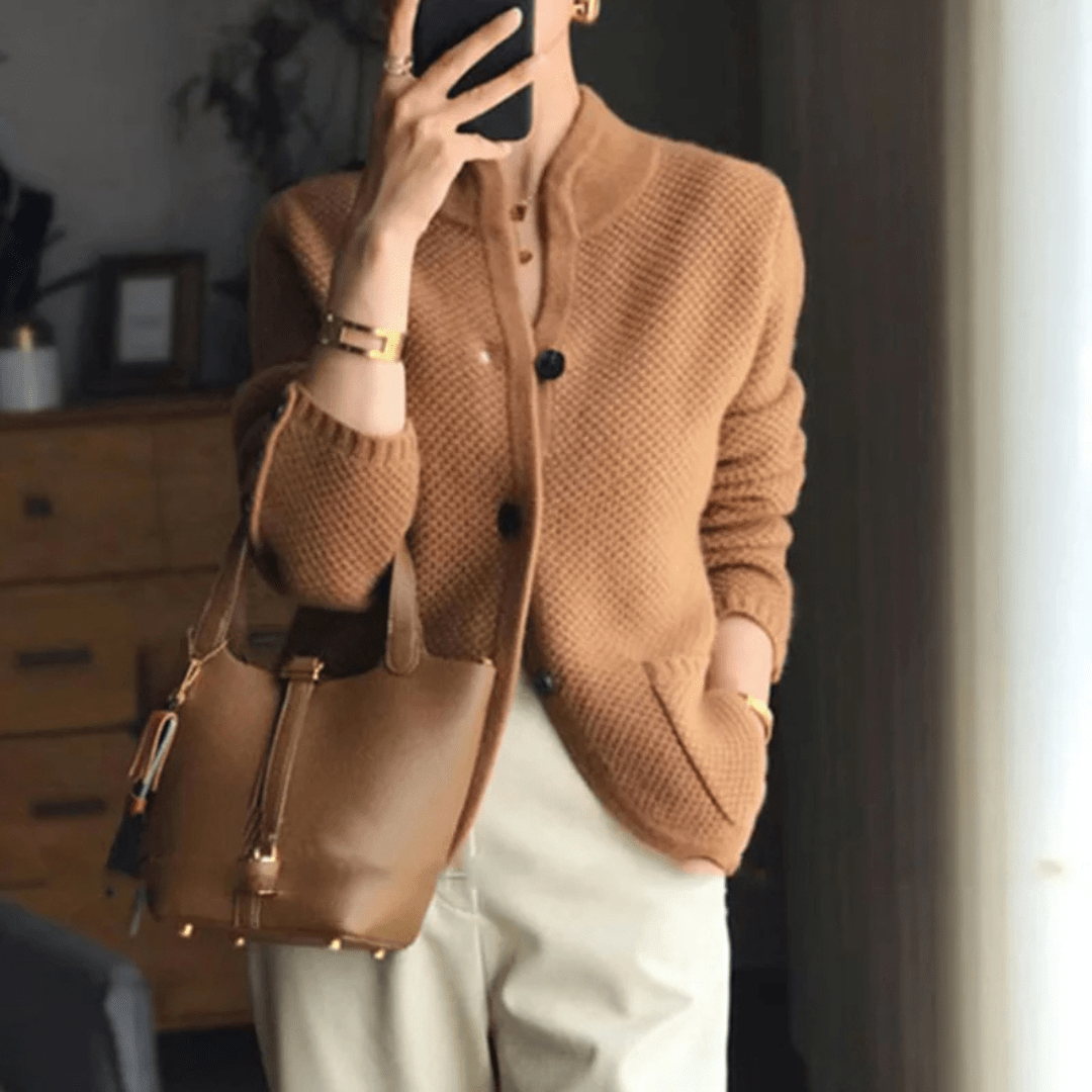 Xyla Cardigan Femme – Cardigan Douillet et Sophistiqué au Style Élégant et Confortable