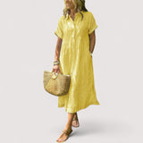 Rea™ | Robe chemise à rayures