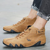 Eric Chaussures en Cuir à Lacets pour Homme – Baskets de Bureau Respirantes et Confortables pour Tous les Jours