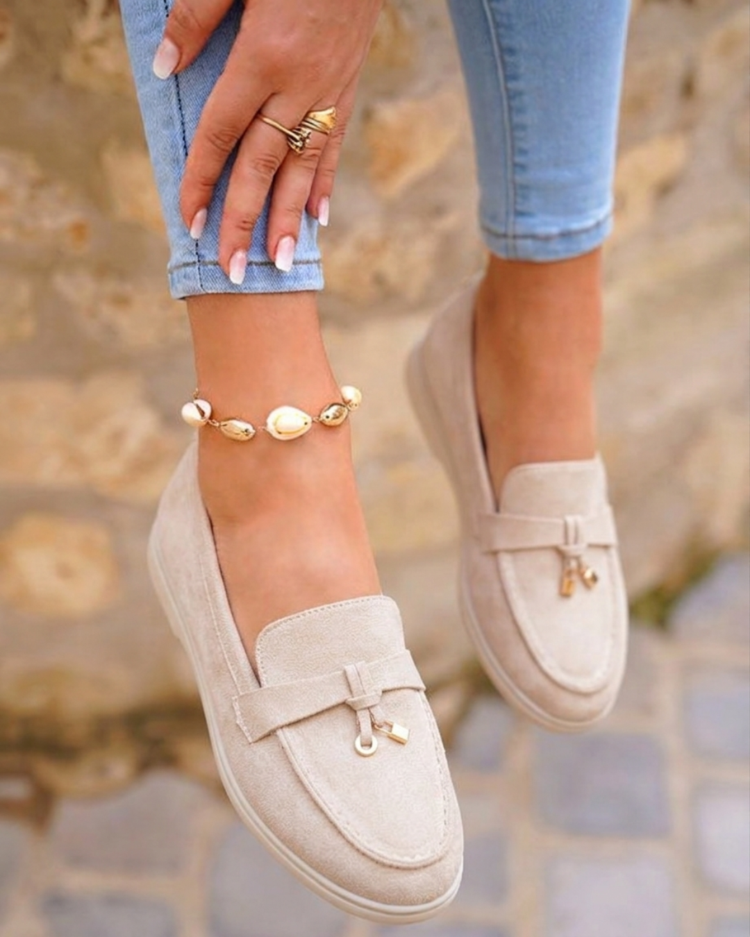 Clothilde - Mocassins beiges