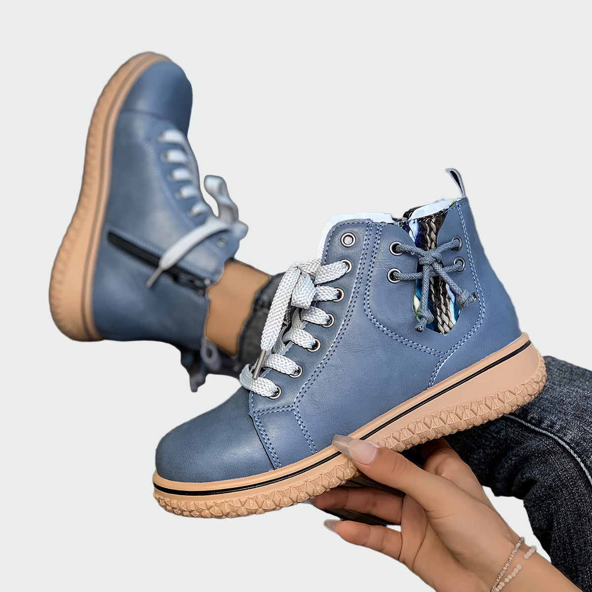 Ivonne - Bottines orthopédiques en cuir à la cheville