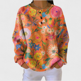 Faustine - Pull à motif floral coloré - AMORA MODE