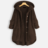 Sopia Veste Polaire Femme à Capuche – Fleece Plush, Coupe Oversize & Style Casual Chic