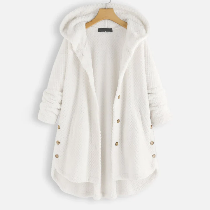 Sopia Veste Polaire Femme à Capuche – Fleece Plush, Coupe Oversize & Style Casual Chic