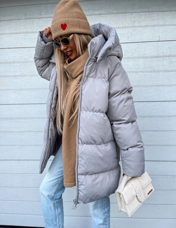 Sheila Manteau Femme d’Hiver – Chaud, Épais avec Capuche Intégrée & Fermeture Éclair