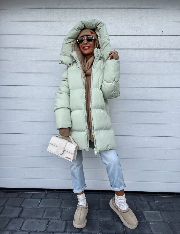 Sheila Manteau Femme d’Hiver – Chaud, Épais avec Capuche Intégrée & Fermeture Éclair