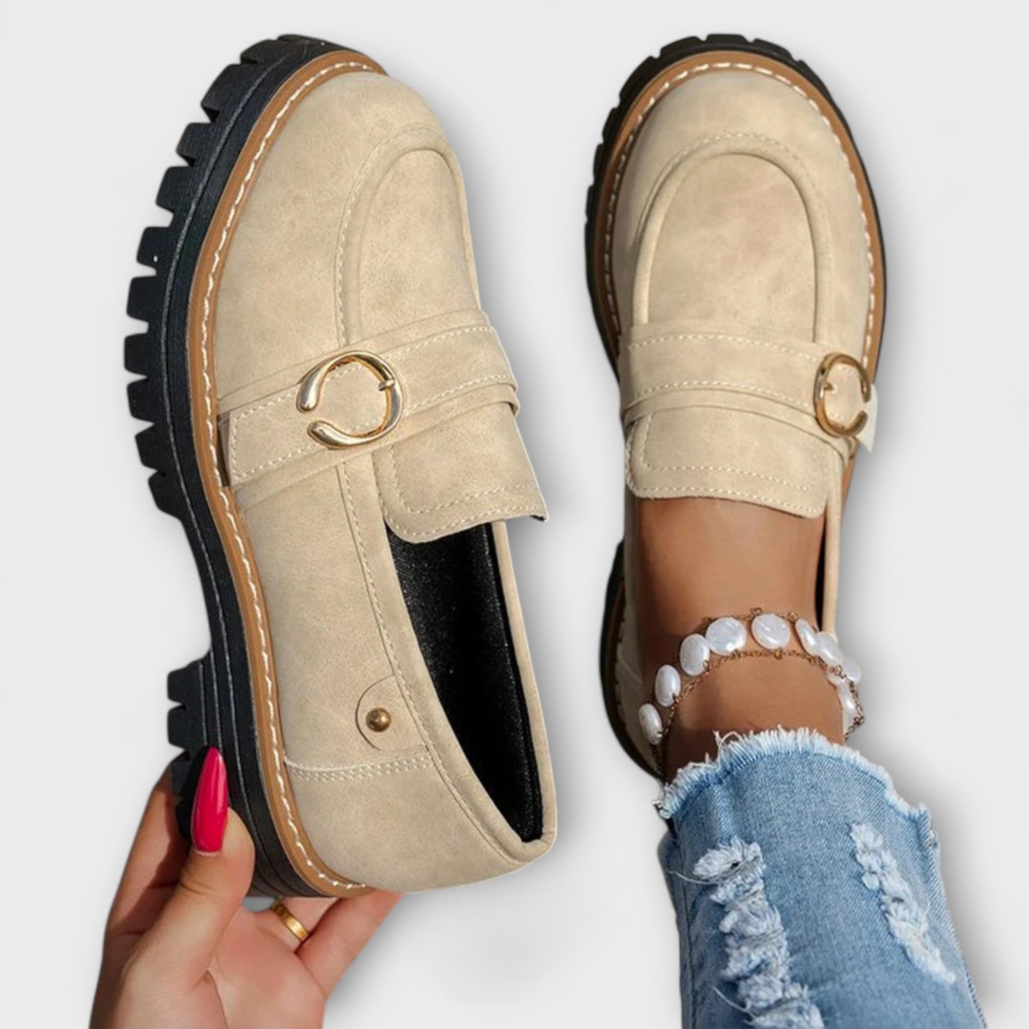 Lora™ | Mocassins Décontractés à Bout Rond