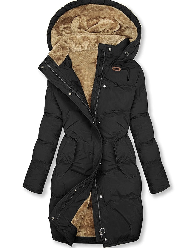 Antonella Manteau Femme Hiver – Modèle Chaud Isolé avec Doublure & Fermeture Zippée