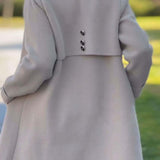 Carp Manteau Femme Élégant – Manteau en Laine Mélangée avec Boutonnage Classique