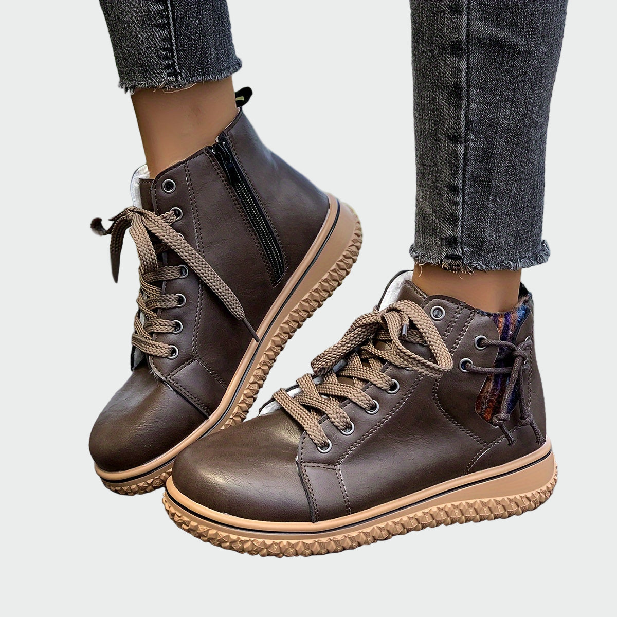 Ivonne - Bottines orthopédiques en cuir à la cheville
