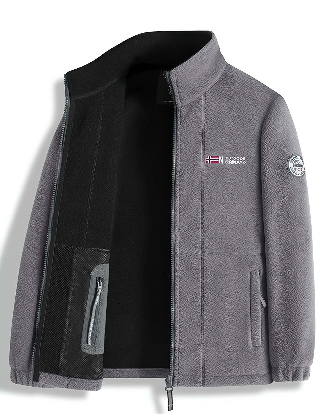 Julius Veste Polaire Outdoor Homme – Douce, Chaude & Légère avec Col Protecteur