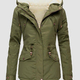 Claire Veste d’Hiver Femme – Manteau Chaud Imperméable avec Capuche & Doublure Douce