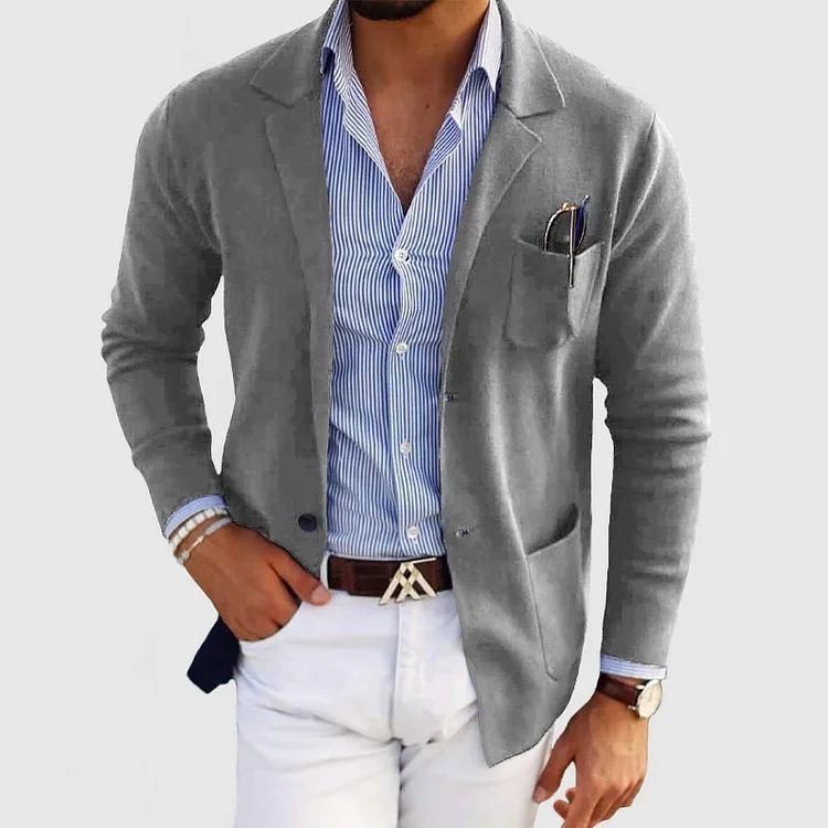 Elton Blazer Homme Décontracté – Blazer en Laine Élégant & Polyvalent au Style Intemporel
