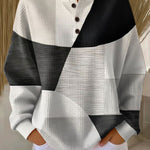 Ella - Pull patchwork noir et blanc - vue d'ensemble