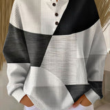 Ella - Pull patchwork noir et blanc - vue d'ensemble