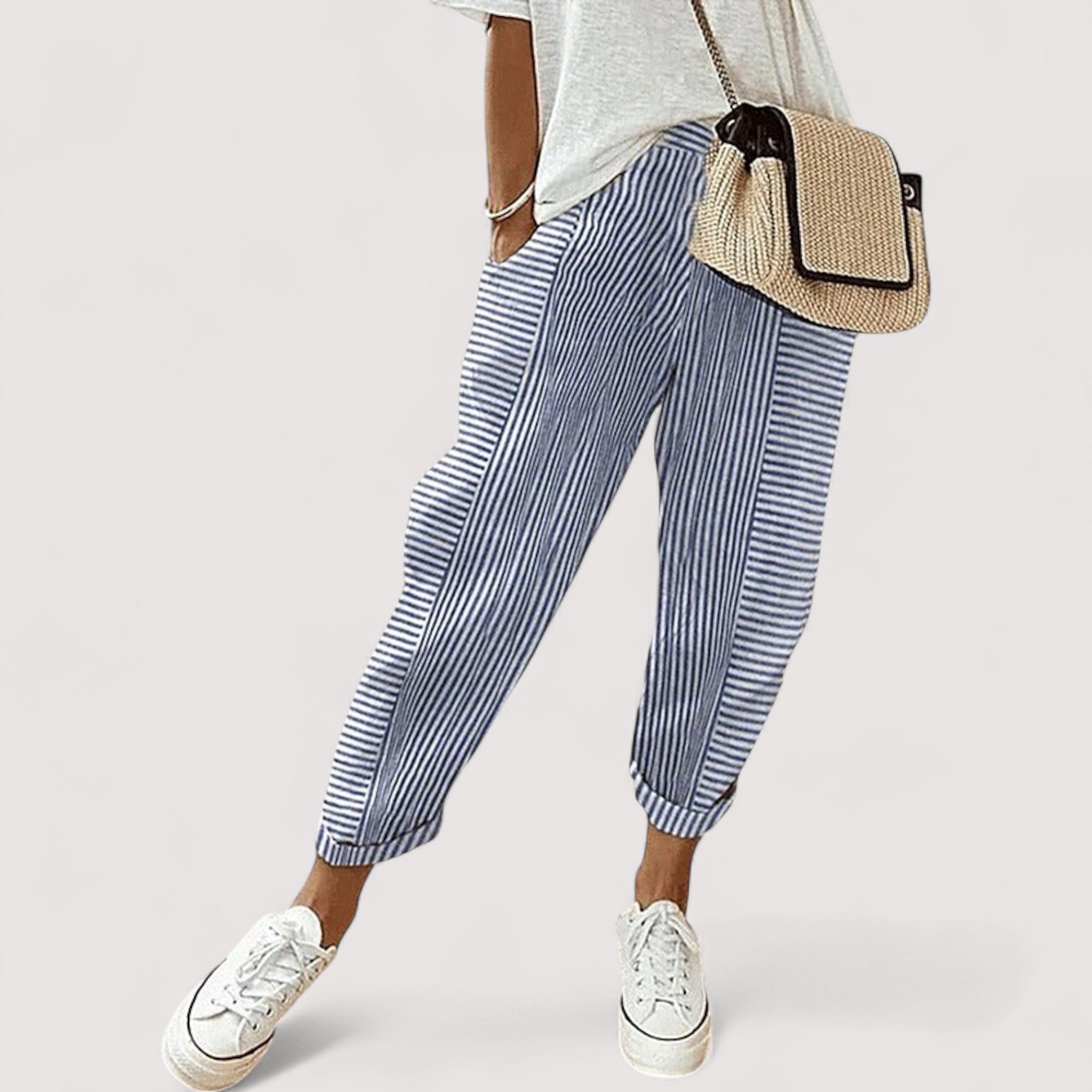 Loni™ | Pantalon rayé