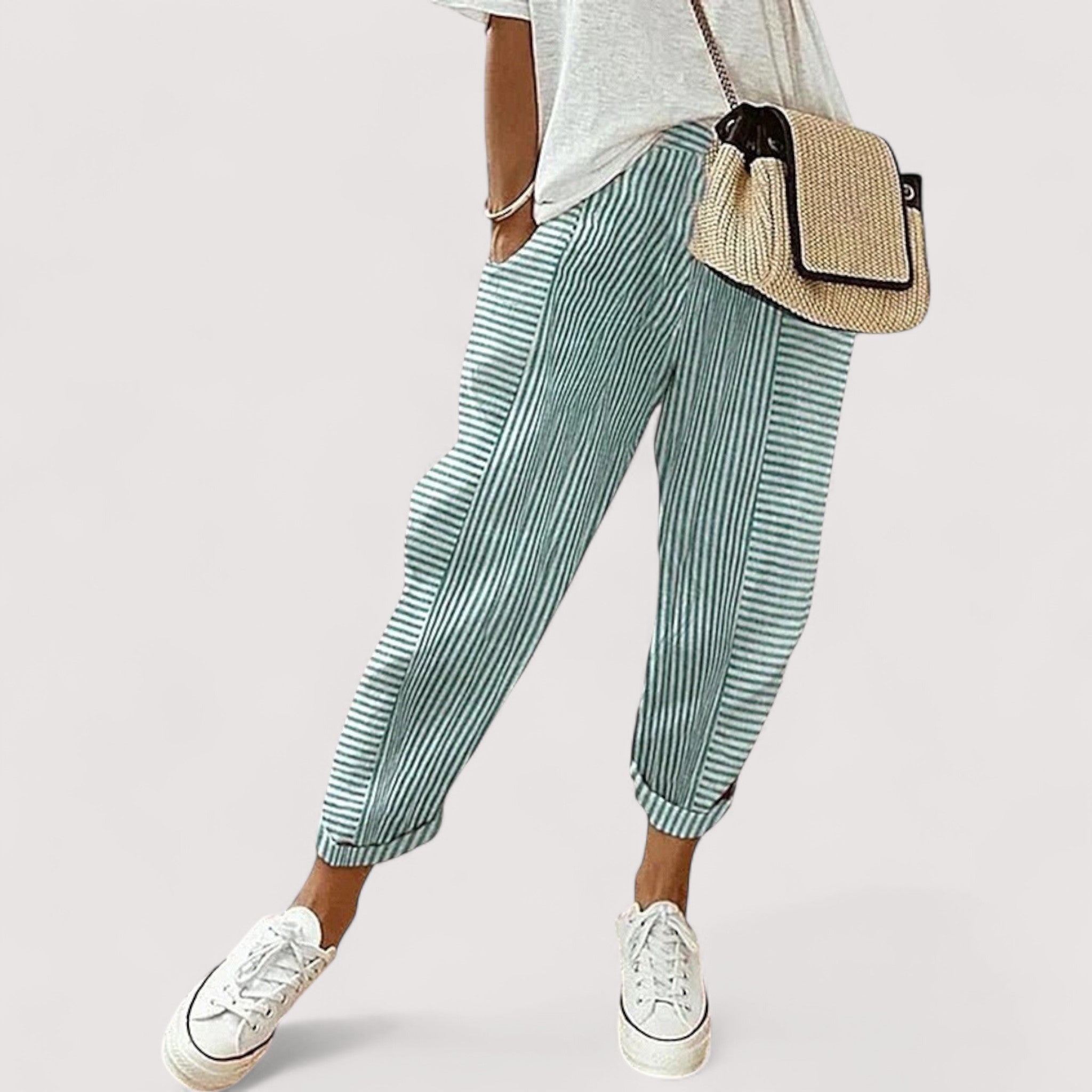 Loni™ | Pantalon rayé