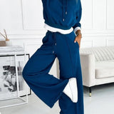 Aurora Ensemble Femme 2 Pièces – Tenue Décontractée à Coupe Ample avec Haut & Pantalon Assortis