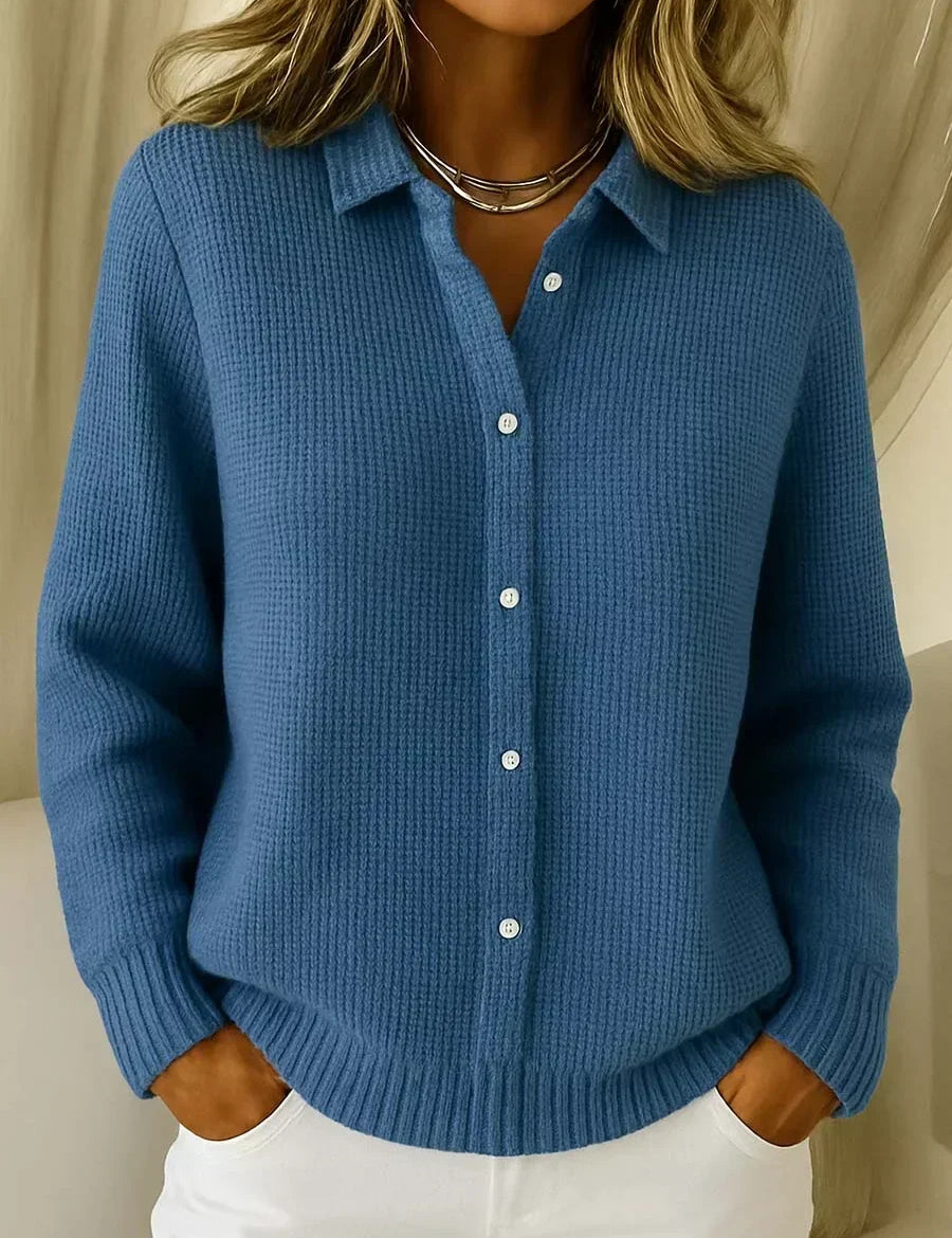 Catherine - gilet en tricot structuré avec boutons, autre vue