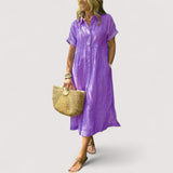 Rea™ | Robe chemise à rayures