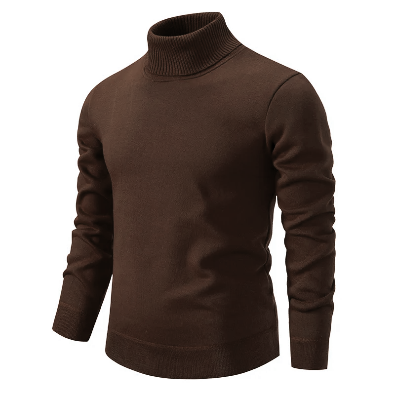 Tim Pull Col Roulé Homme – Pull Confortable en Poly-Coton Respirant au Style Intemporel