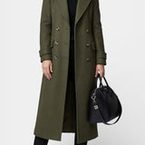 Rosabelle - Manteau long à double boutonnage coupe ajustée