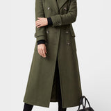Rosabelle - Manteau long à double boutonnage coupe ajustée