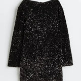 Gloria Robe de Soirée Femme – Robe Pailletée Élégante avec Coupe Ajustée & Détail Nœud