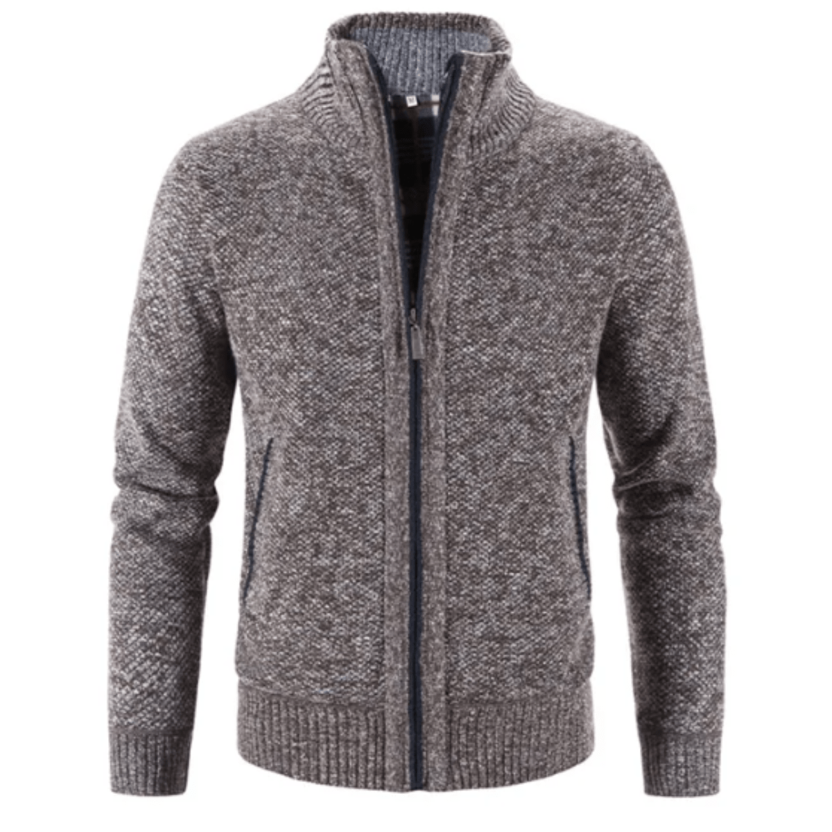 Hayden Cardigan Homme Col Montant – Veste Tricot Élégante & Confortable pour Hiver