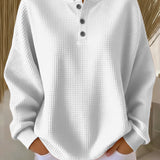 Hélène - Pull uni en maille gaufrée - autre coloris