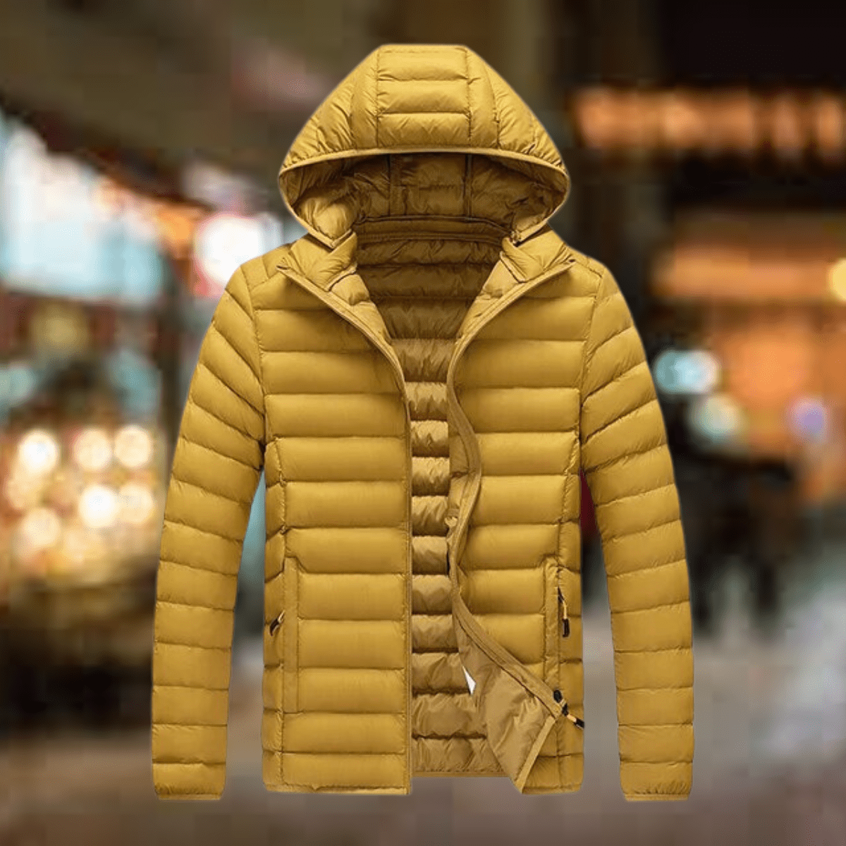 Liam Veste Matelassée Homme – Manteau Isolant avec Capuche et Coupe Relax