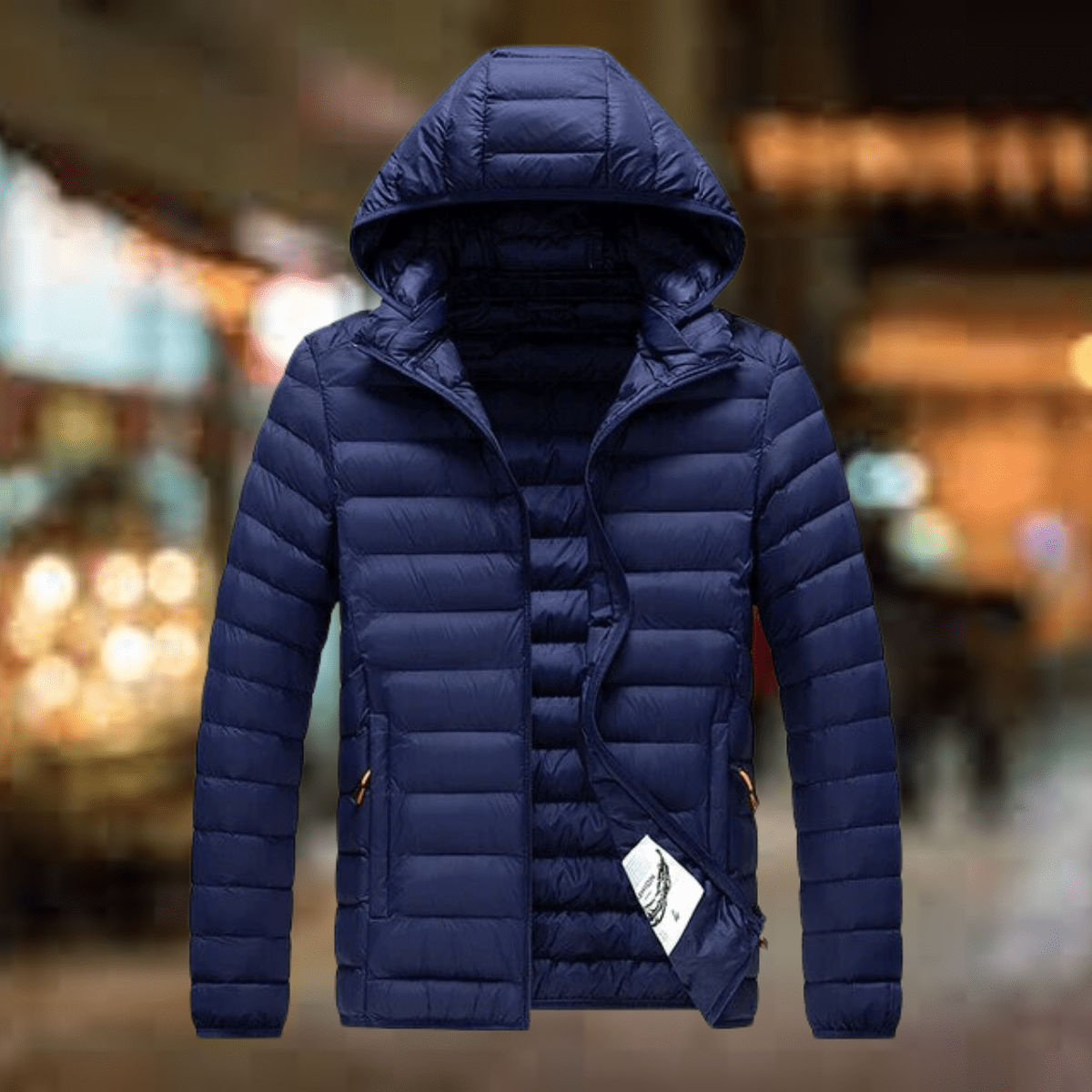 Liam Veste Matelassée Homme – Manteau Isolant avec Capuche et Coupe Relax